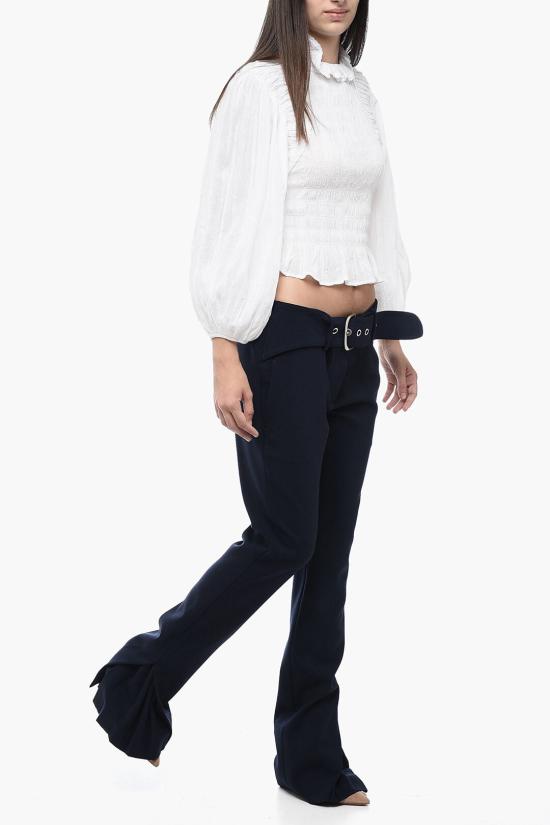  오프화이트 스트레이트 팬츠 OWCO010F23FAB0014700 Midnight blue - OFF WHITE