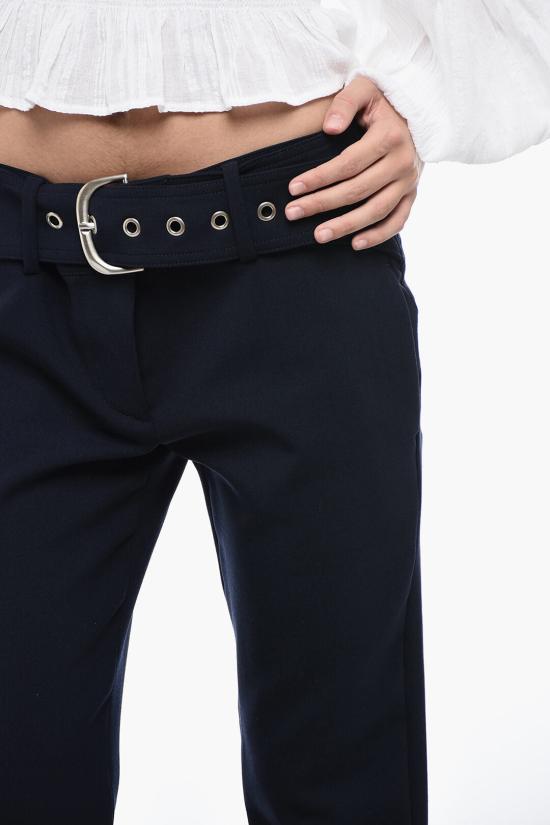  오프화이트 스트레이트 팬츠 OWCO010F23FAB0014700 Midnight blue - OFF WHITE