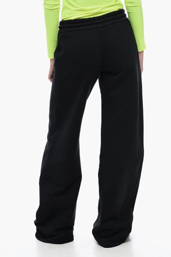  오프화이트 스트레이트 팬츠 OWCH020F23JER0011000 Black - OFF WHITE