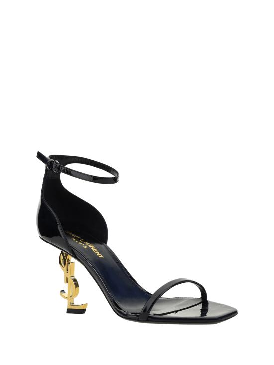 26SS 생로랑 페이턴트 레더 오피움 샌들 5576791TV1A 1000 BLACK - SAINT LAURENT