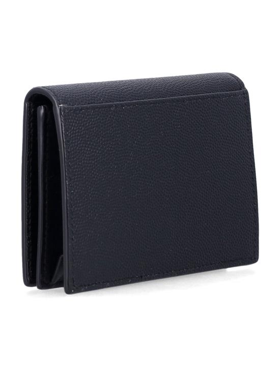 26FW 생로랑 그랑 드 뿌드르 텍스처 레더 클래식 파리 명함 케이스 469338BTY7N 1000 NERO - SAINT LAURENT