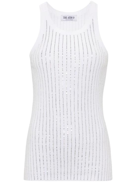 24FW 디 아티코 민소매 티셔츠 247WCT276J050R480 White
