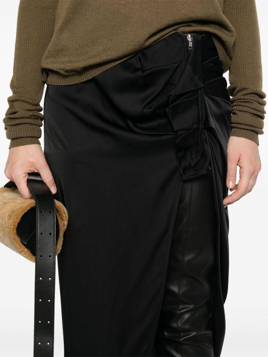  릭 오웬스 롱 스커트 RP02D3336SCH 09 BLACK - RICK OWENS
