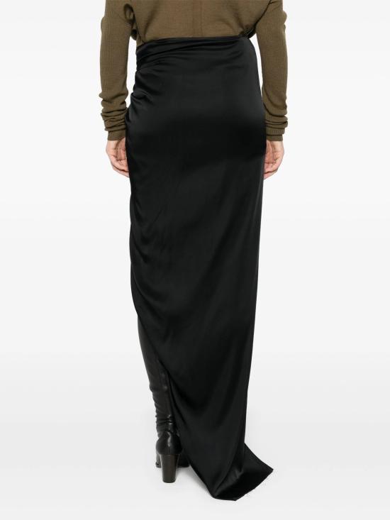  릭 오웬스 롱 스커트 RP02D3336SCH 09 BLACK - RICK OWENS
