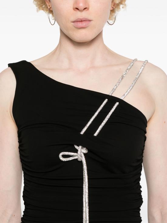 24FW 오프화이트 민소매 티셔츠 OWAD253F24JER001 1010 BLACK BLACK - OFF WHITE