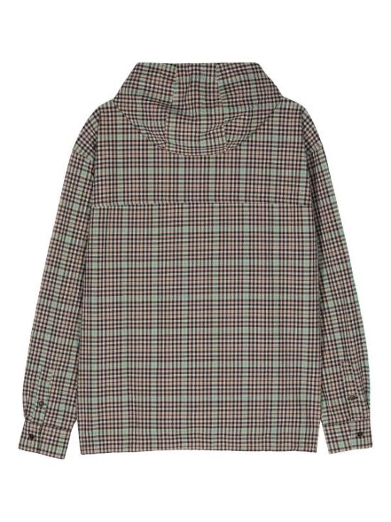  헨릭 빕스코브 반팔 티셔츠 SS24STUD M217 504 Brown Green Checks - HENRIK VIBSKOV