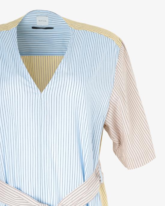  폴 스미스 미디 원피스 W1R 597D M02302 40 BLUE MULTI - PAUL SMITH