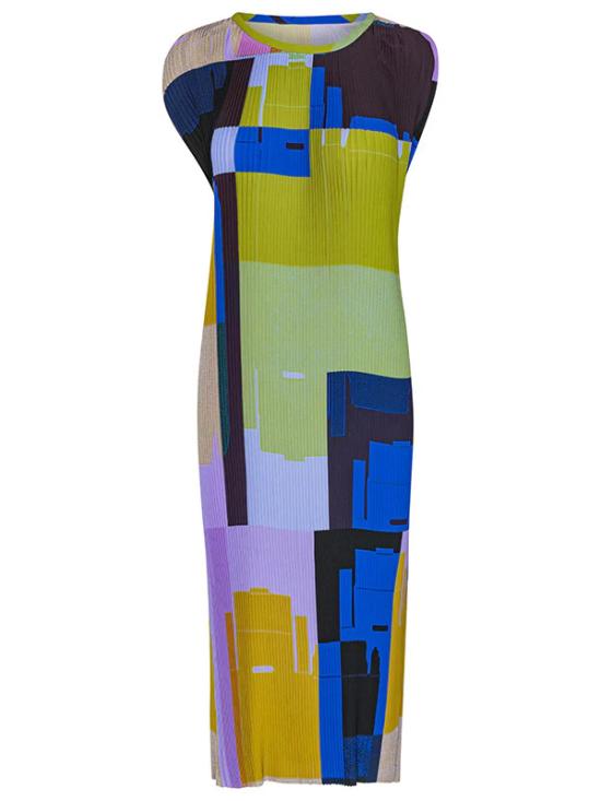  헨릭 빕스코브 미디 원피스 SS24STUD F322 298 Boxes Overlap