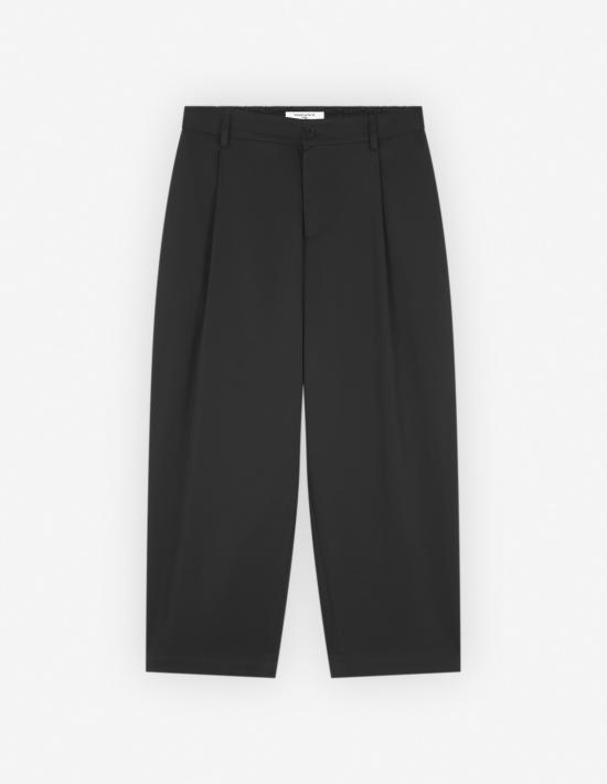  메종키츠네 스트레이트 팬츠 LM01118WW0078 BLACK