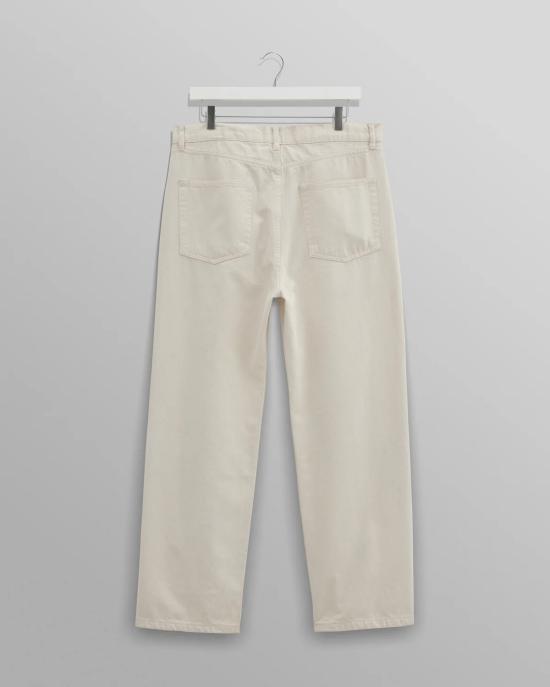  왁스 런던 스트레이트 팬츠 SS24 DEN LOO BIF ECR ECRU Beige - WAX LONDON