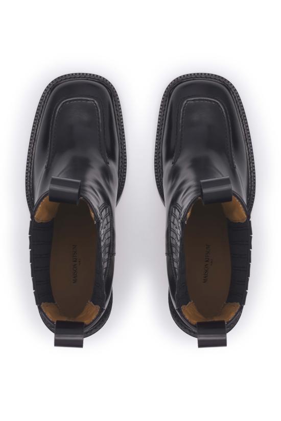  메종키츠네 부츠 LW04313LC0038 BLACK Black - MAISON KITSUNE