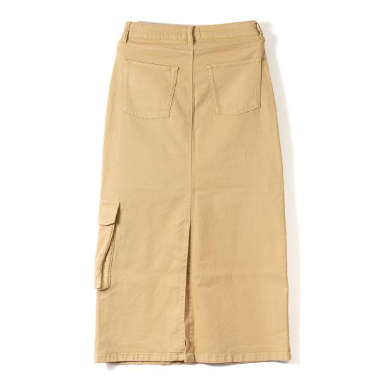  아이비 코펜하겐 미디 스커트 I234847 KHAKI TWILL - IVY COPENHAGEN