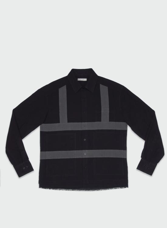  크레이그 그린 긴팔 셔츠 CGAW23CWOSHI40 BLACK DARK GREY Black dark grey