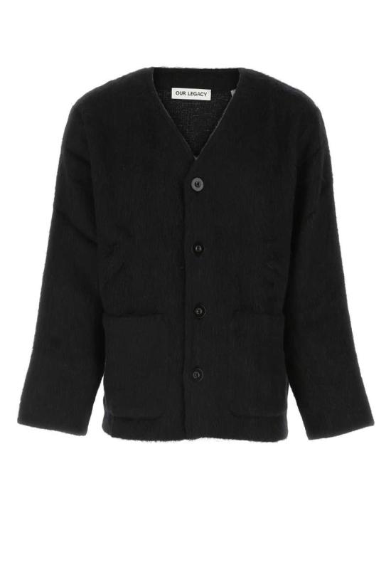  아워레가시 가디건 M4206CBM BLACKMOHAIR Black