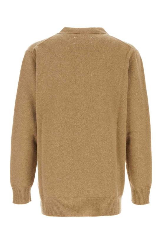  마르지엘라 V넥 가디건  S50HP0014M13058 124M Brown - MAISON MARGIELA