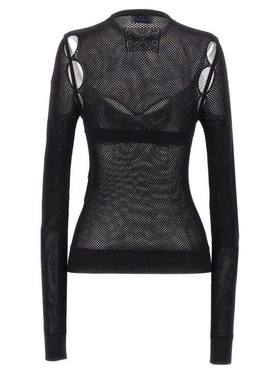  오프화이트 탑 OWHT020S24KNI00110101010 Black - OFF WHITE