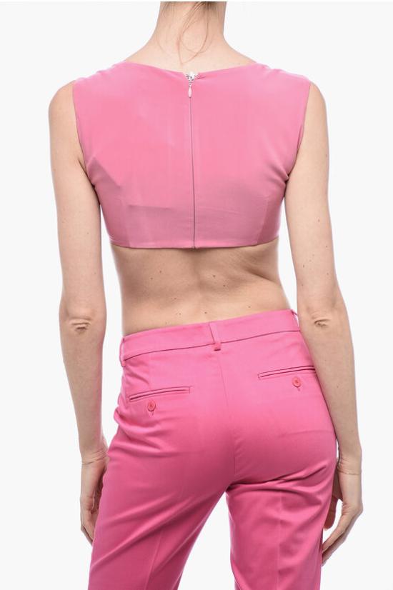  디 아티코 민소매 티셔츠 231WCT166 E069 429 Pink - THE ATTICO