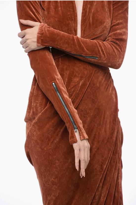  릭 오웬스 미디 원피스 RP02B6542 V 53 Orange - RICK OWENS