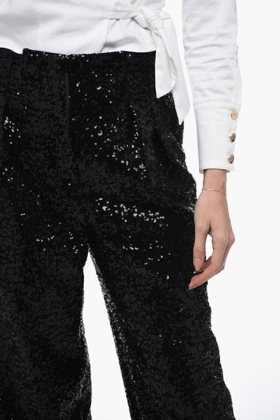  인더무드포러브 스트레이트 팬츠 CLYDESEQUINPANTS 0001 Black - IN THE MOOD FOR LOVE