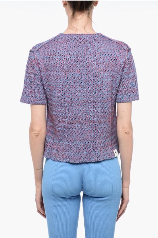  질샌더 반팔 티셔츠 J40GC0102J15367 963 Violet - JIL SANDER