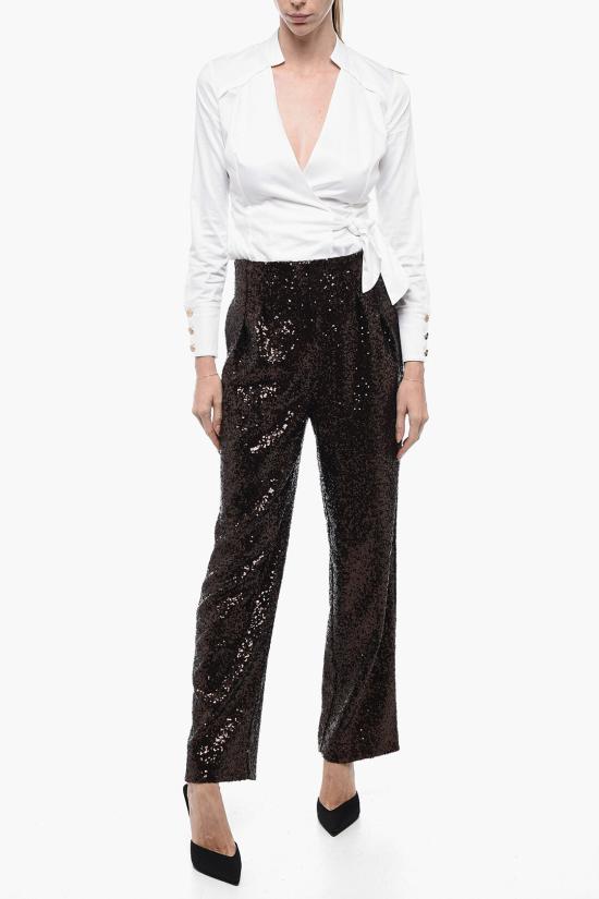  인더무드포러브 스트레이트 팬츠 CLYDESEQUINPANTS 0021 Brown - IN THE MOOD FOR LOVE