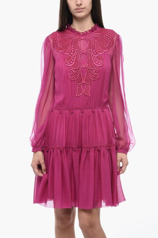  알베르타 페레티 미디 원피스 0459 0114V0234 Pink - ALBERTA FERRETTI