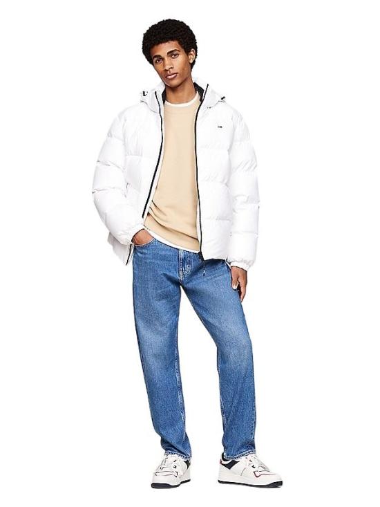 24FW 토미진 숏패딩 DM0DM19786 YBR BIANCO WHITE - TOMMY JEANS