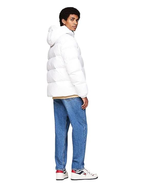 24FW 토미진 숏패딩 DM0DM19786 YBR BIANCO WHITE - TOMMY JEANS