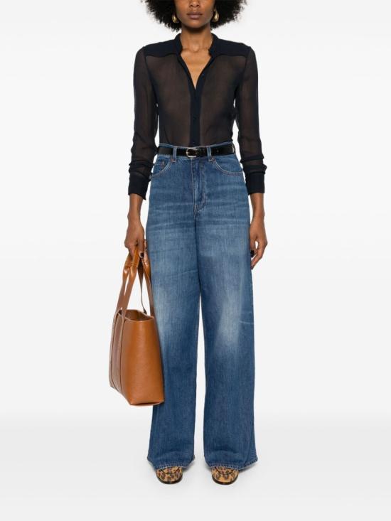 24FW 끌로에 블라우스 CHC24AHT11006 48Q GRAPHITE BLUE - CHLOE