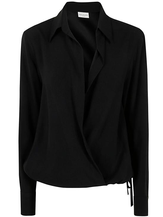  드리스 반 노튼 블라우스 242 010706 9067 900 BLACK - DRIES VAN NOTEN