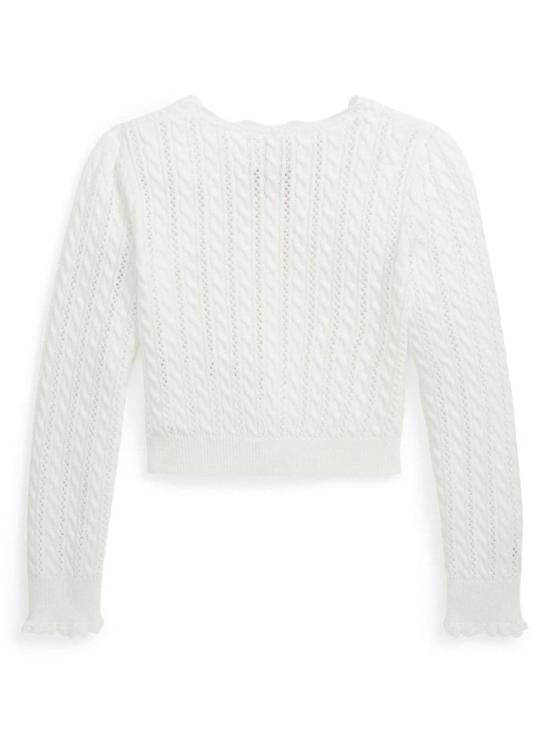 24FW [주니어] 폴로 랄프로렌 가디건 312 934999 002 002 DECKWASH WHITE - POLO RALPH LAUREN