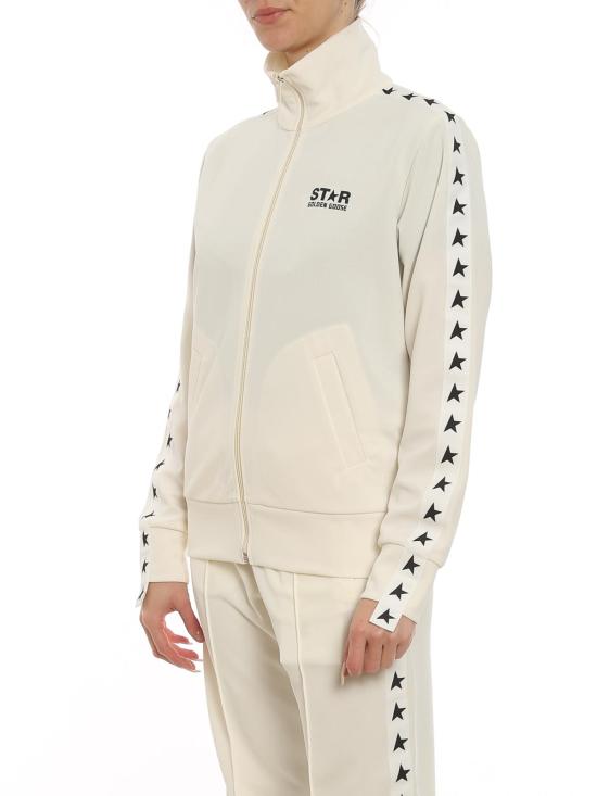  골든구스 스타 사이드 스트라이프 트랙 자켓 GWP00875P00052081347 White - GOLDEN GOOSE