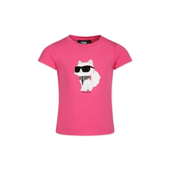 24FW [키즈] 칼라거펠트 티셔츠 Z30366 46A FUCHSIA