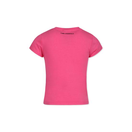 24FW [키즈] 칼라거펠트 티셔츠 Z30366 46A FUCHSIA - KARL LAGERFELD
