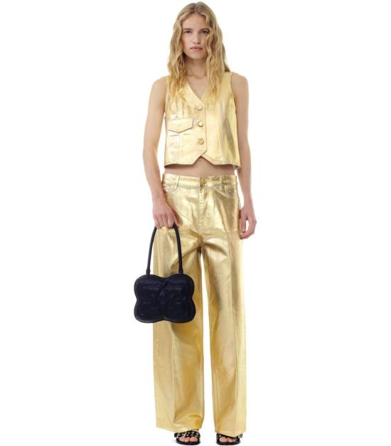 24FW 가니 베스트 J1482 135 36 Gold - GANNI