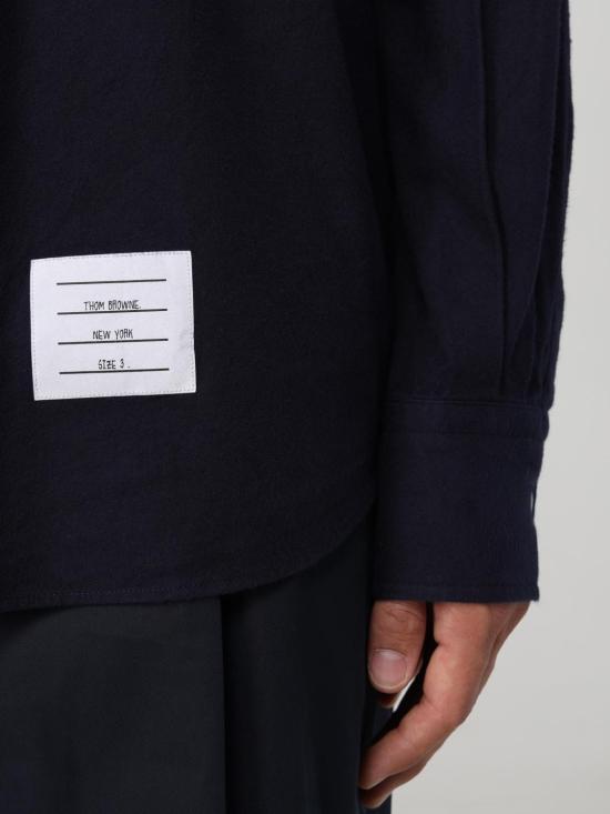 25FW 톰브라운 긴팔 셔츠 MWL272A05245 415 Blue - THOM BROWNE