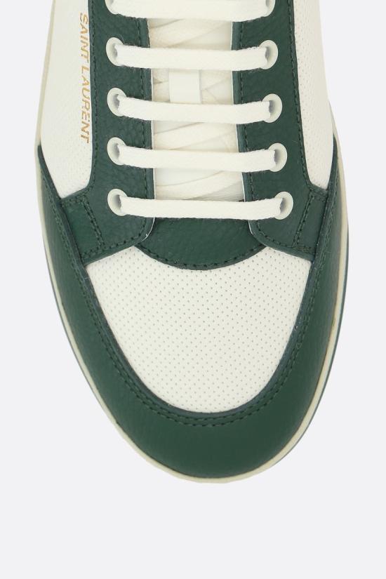 25SS 생로랑 SL 61 로우 스니커즈 713600AAAWR6379 COFFE WHITE DARK BASIL - SAINT LAURENT