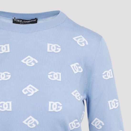 24FW 돌체앤가바나 스웨터 FXJ34TJFMGS BLUE - DOLCE & GABBANA