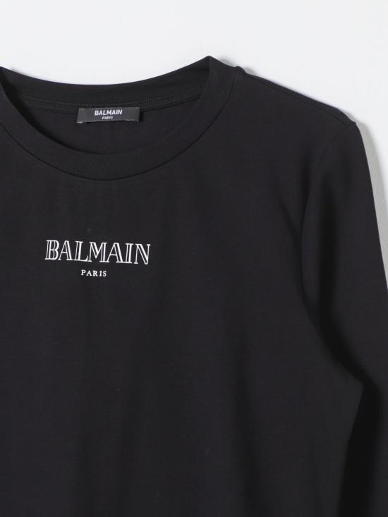 25FW [키즈] 발망 티셔츠 BVAA1AZ2389 930BC Black - BALMAIN