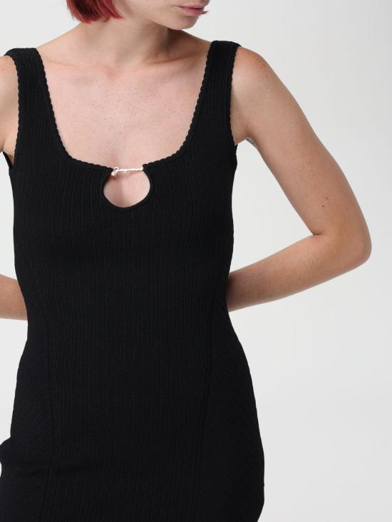 25FW 자크뮈스 미디 원피스 24E241KN3552355 990 Black - JACQUEMUS