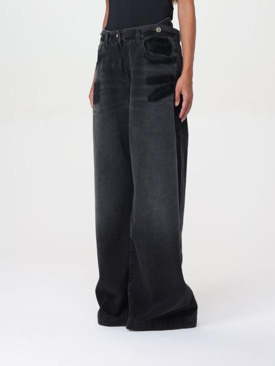 25FW 디 아티코 데님 팬츠 248WCP190D075 100 Black - THE ATTICO