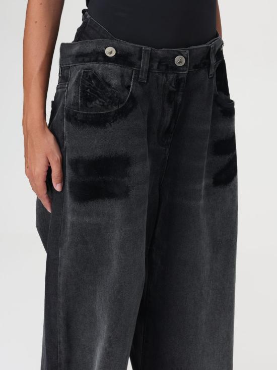 25FW 디 아티코 데님 팬츠 248WCP190D075 100 Black - THE ATTICO