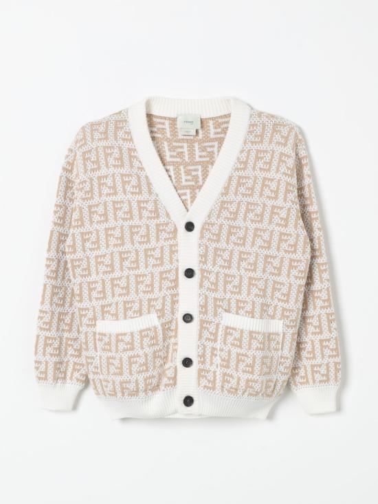 25FW [키즈] 펜디 가디건 JUG044AMJF F1PCP White