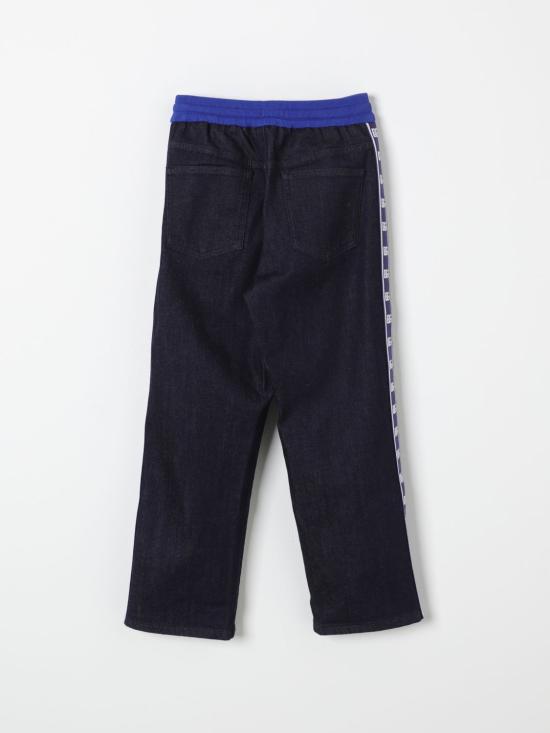 24FW [키즈] 돌체앤가바나 스트레이트 팬츠 L44P51LDC41 S9000 Blue - DOLCE & GABBANA