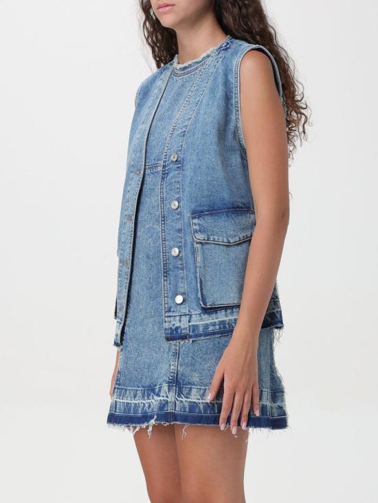 24FW 모스키노 베스트 10018221 1282 Denim - MOSCHINO