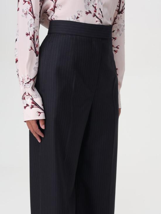 25FW 알렉산더 맥퀸 스트레이트 팬츠 798477QJAEI 4100 Navy - ALEXANDER MCQUEEN