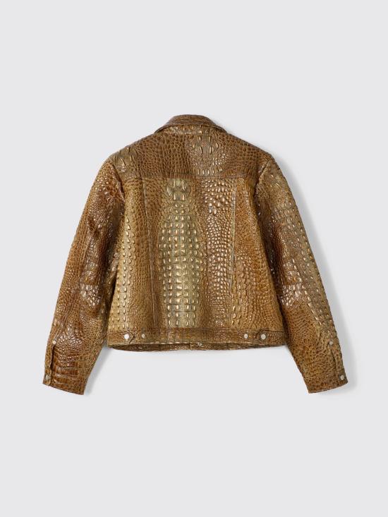 26FW 캠퍼 자켓 AU00012 002 LEATHER JACKET 0 Brown - CAMPER