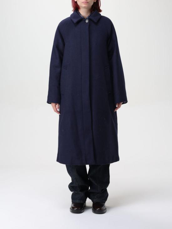  울리치 / 여성 리사이클 울 블렌드 코트 CFWWOU1107FRUT3899 3989 Blue BPG - WOOLRICH