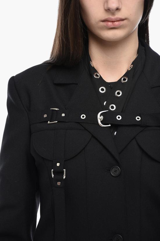  오프화이트 수트 자켓 OWEF117F23FAB0011000 Black - OFF WHITE