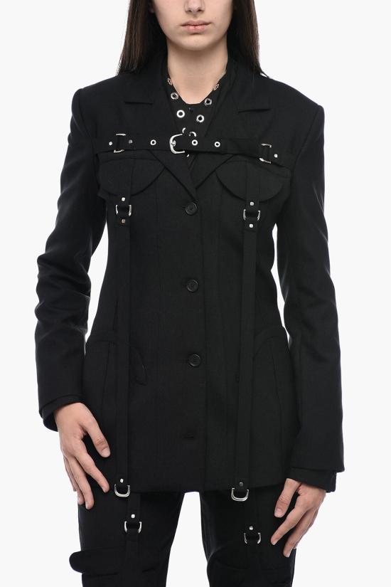  오프화이트 수트 자켓 OWEF117F23FAB0011000 Black